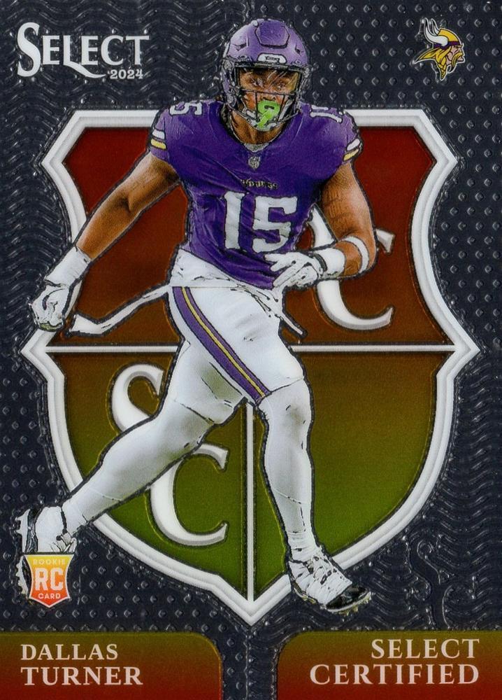 2024 Panini Select Certified Rookie Dallas Turner #11 card
