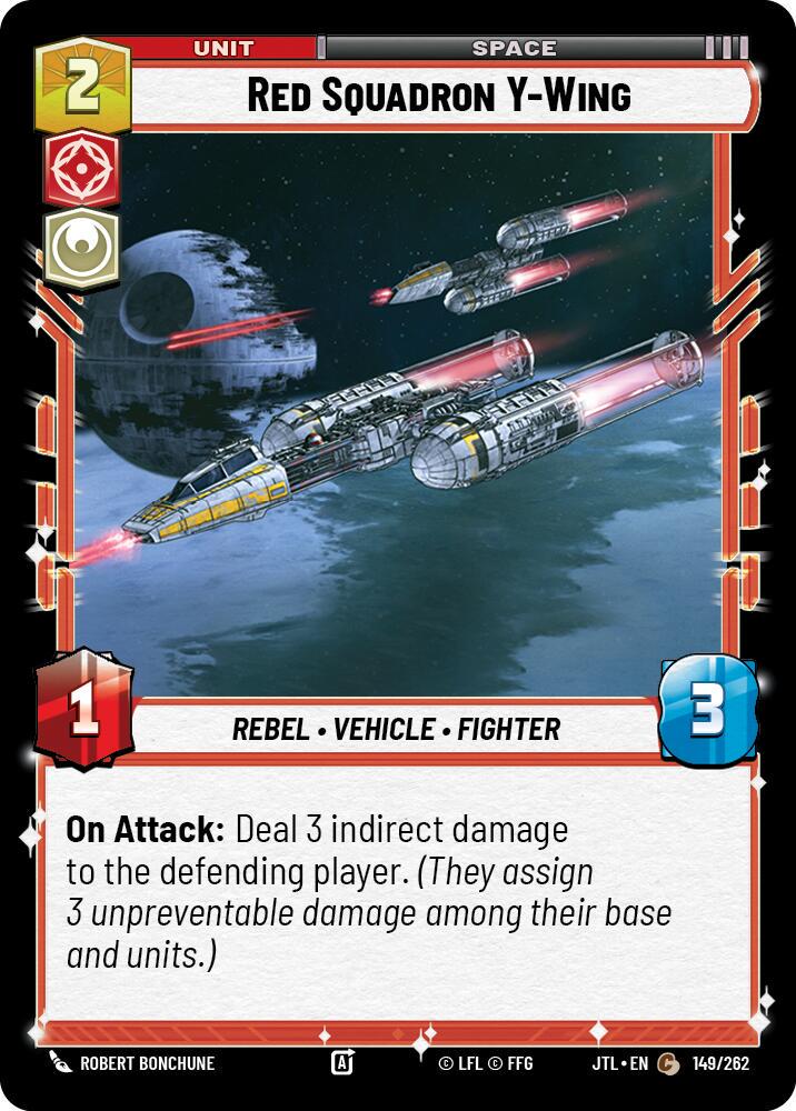 Red Squadron Y-Wing #149 Star Wars Unlimited: Jump to Lightspeed