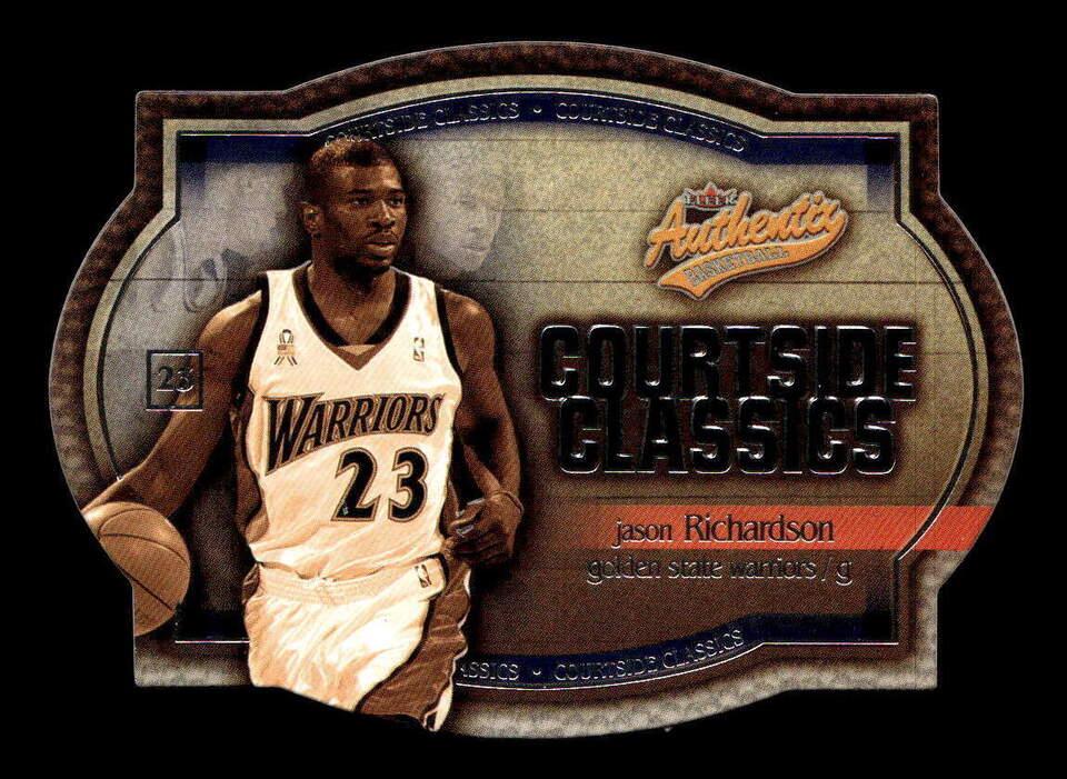 Jason Richardson #13 CC Basketball Cards 2002 Fleer Authentix Courtside Classics