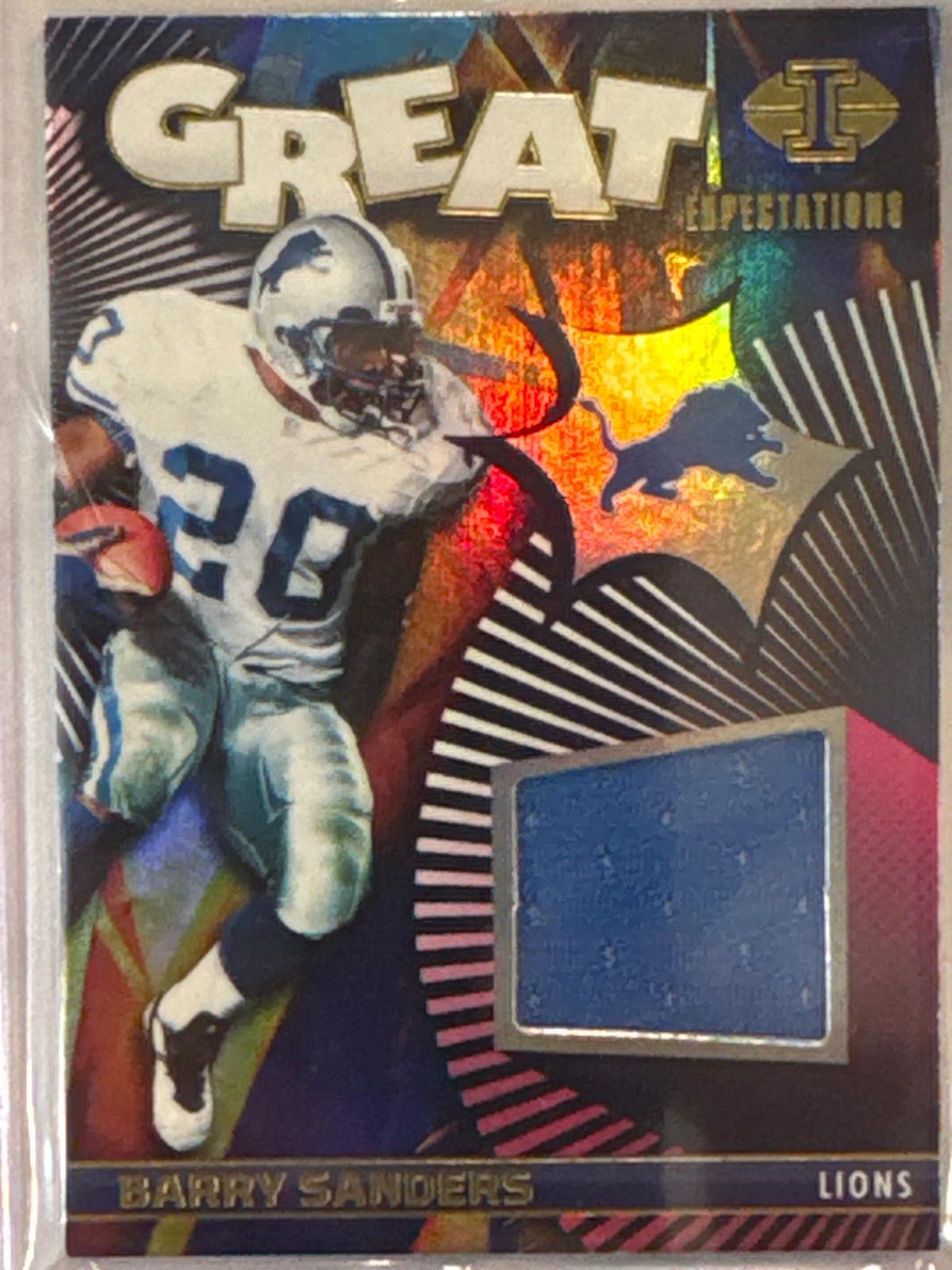 Barry Sanders #GE-BSS Football Cards 2024 Panini Illusions Great Expectations