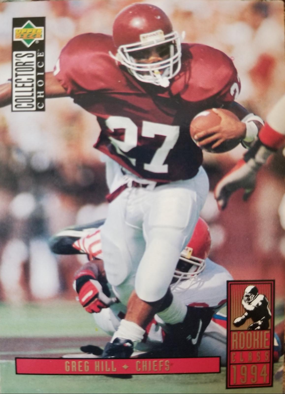 Greg Hill #15 Football Cards 1994 Collector's Choice