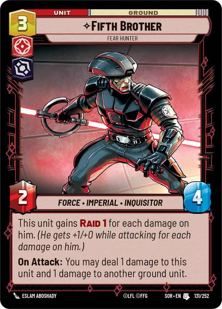 Fifth Brother #131 Star Wars Unlimited: Spark of Rebellion
