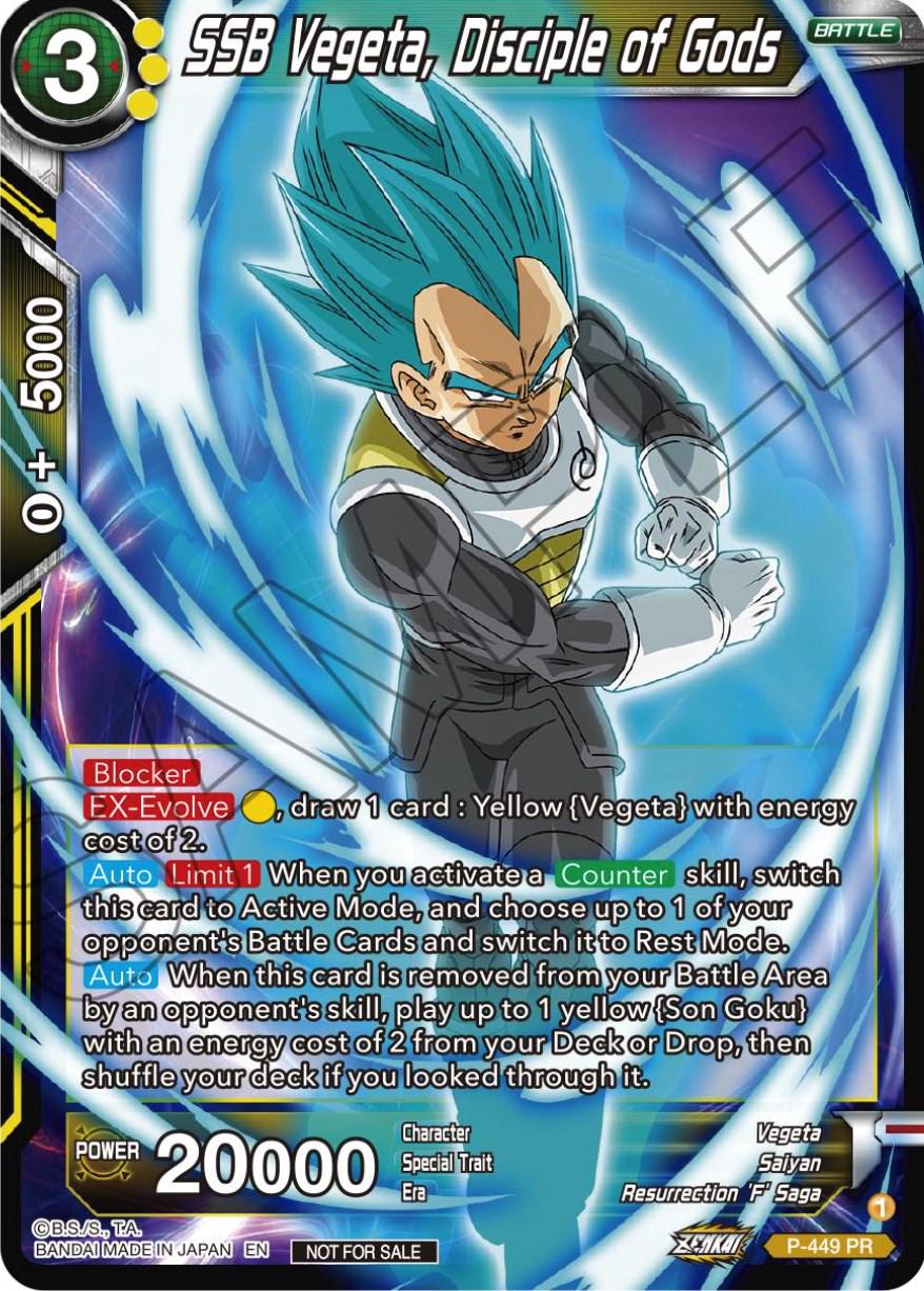 SSB Vegeta, Disciple of Gods P-449 Dragon Ball Super Divine Multiverse Release Promos