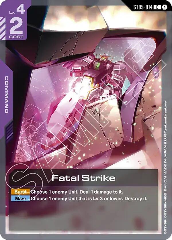 Fatal Strike #ST05-014 Prices | Gundam Celestial Drive