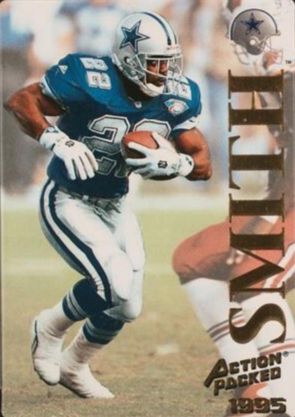 Emmitt Smith #2 Football Cards 1995 Action Packed