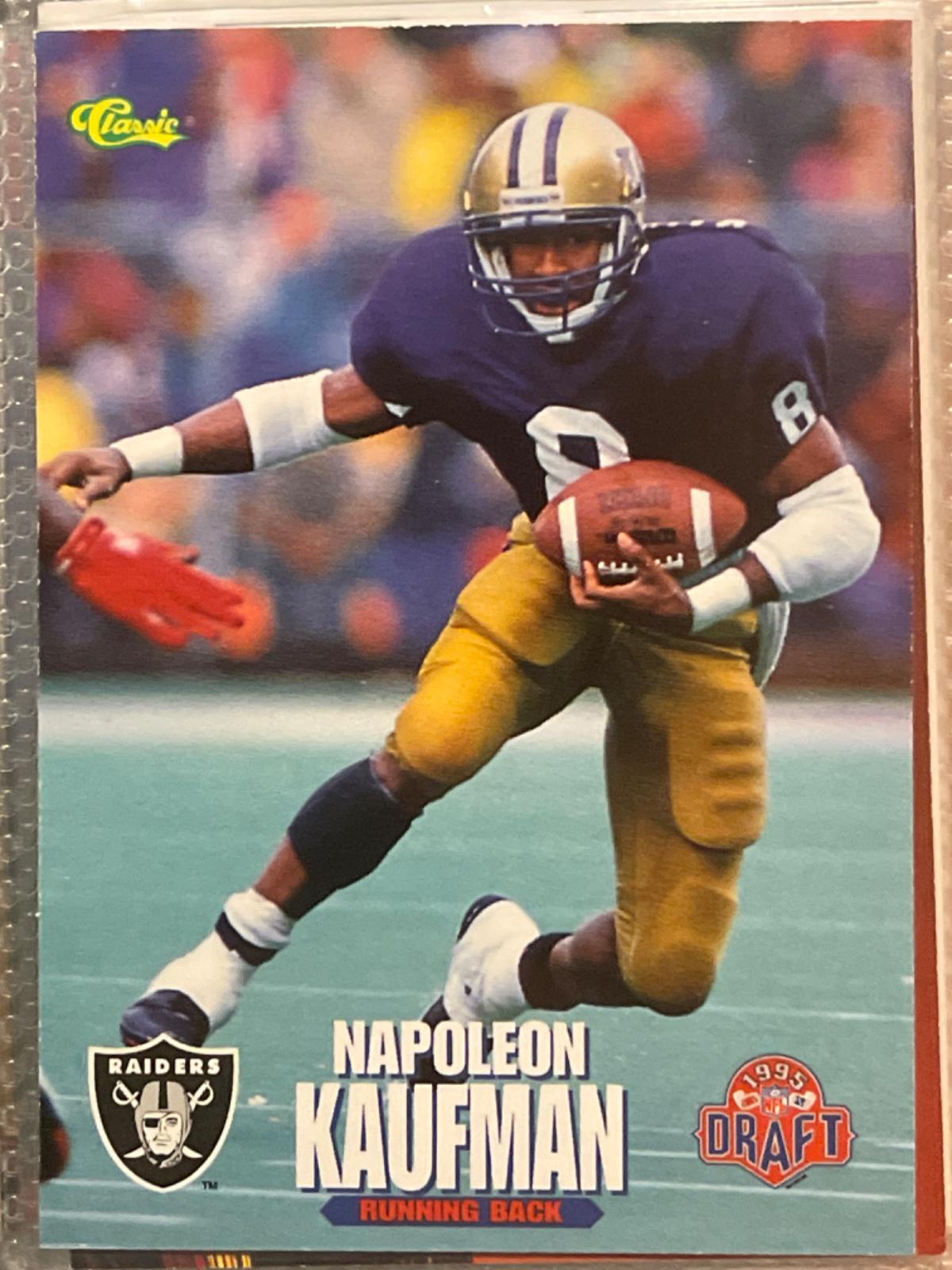 Napoleon Kaufman #18 Football Cards 1995 Classic