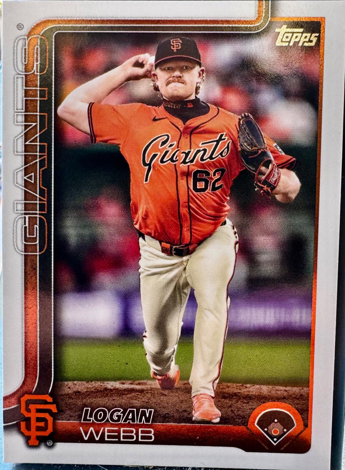 Logan Webb #242 Baseball Cards 2025 Topps
