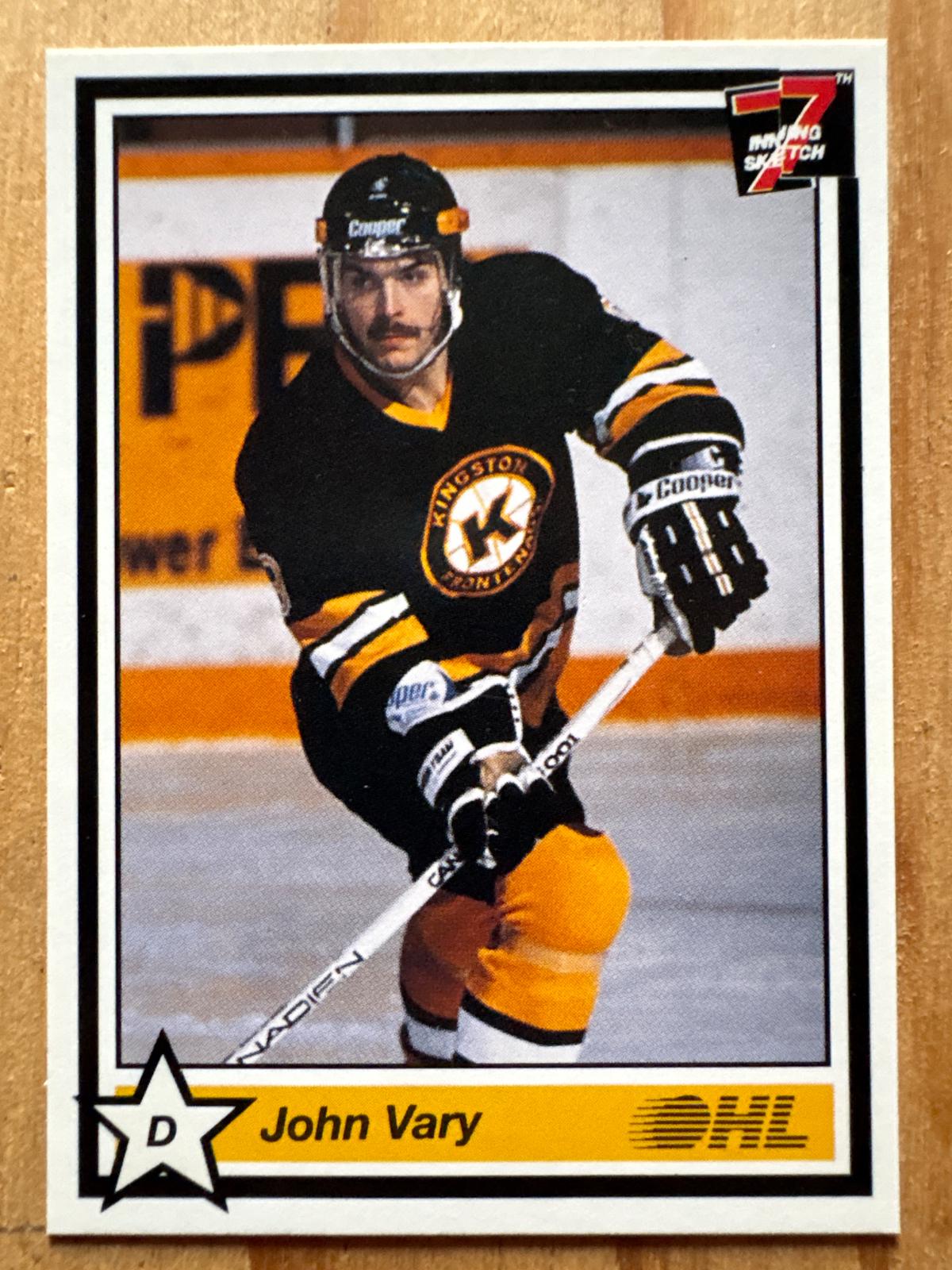 John Vary #75 1990 7th Inning Sketch Ohl Hockey