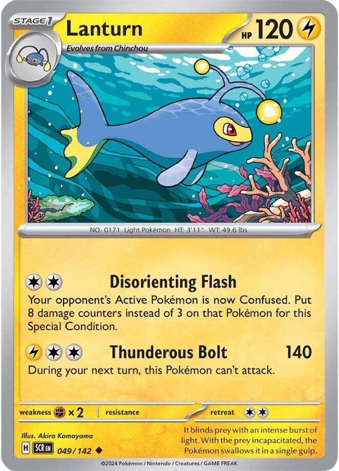 Lanturn #49 Pokemon Stellar Crown