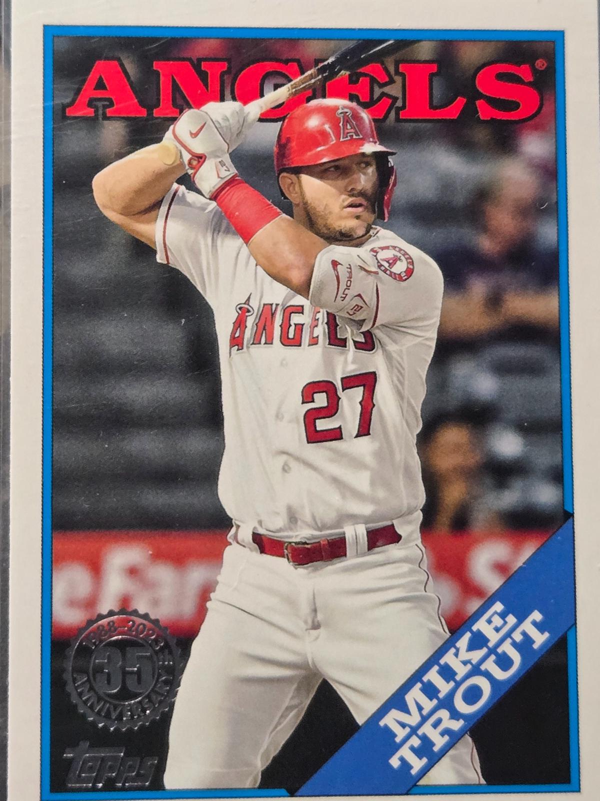 Mike Trout #2T88-27 Baseball Cards 2023 Topps Series 2 1988 35th Anniversary