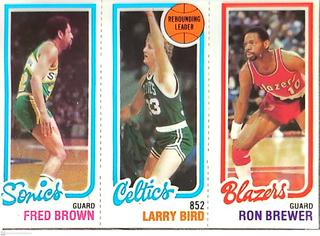 Fred Brown / Larry Bird / Ron Brewer #31 / 198 / 228