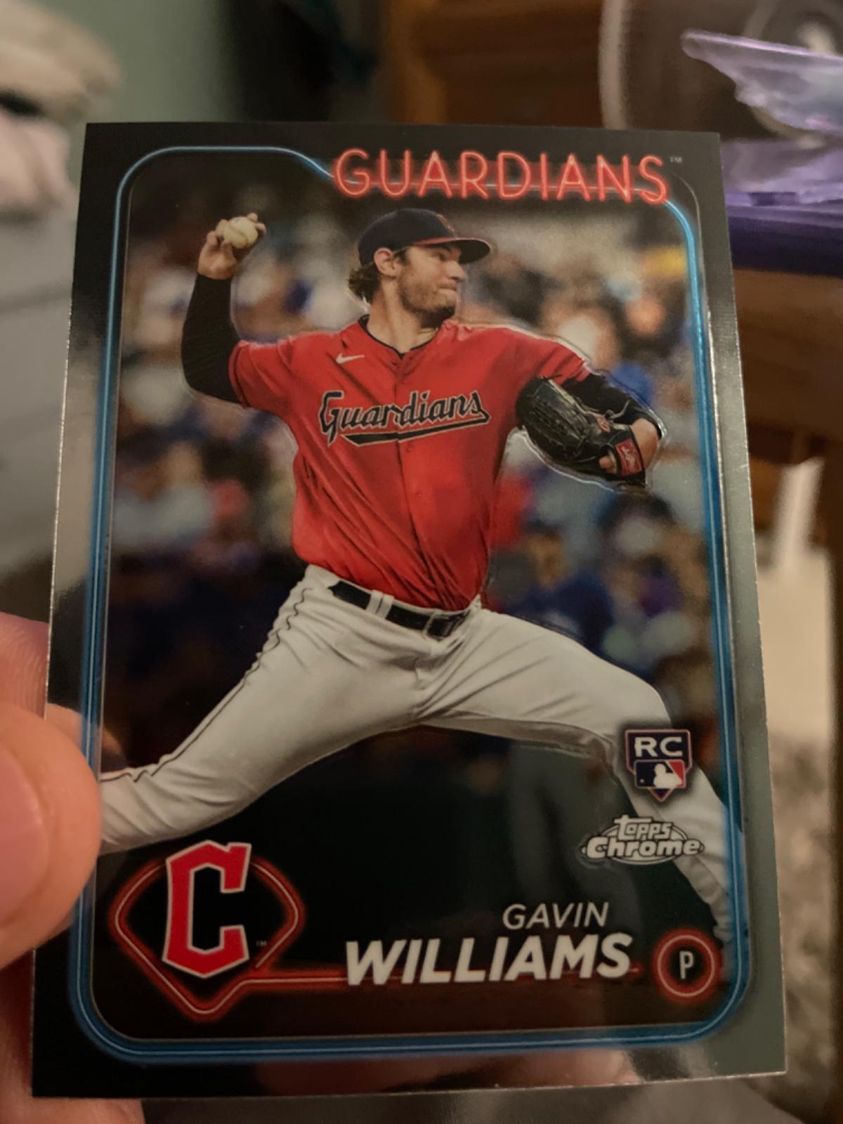 Gavin Williams #15 Baseball Cards 2024 Topps Chrome