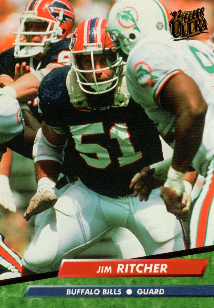 Jim Ritcher #27 Football Cards 1992 Ultra