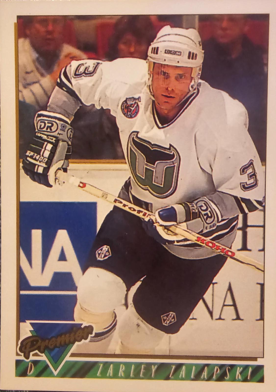Zarley Zalapski #20 Hockey Cards 1993 Topps Premier