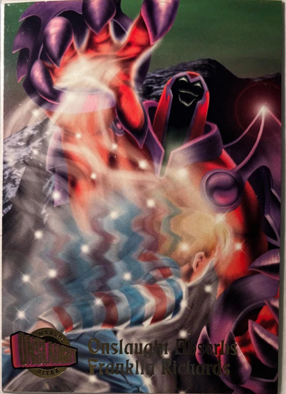 Onslaught Absorbs Franklin Richards #72 Marvel 1996 Fleer Ultra Onslaught
