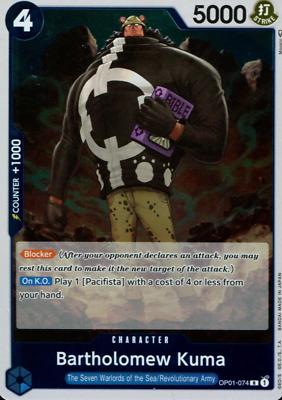 Bartholomew Kuma OP01-074 One Piece Romance Dawn