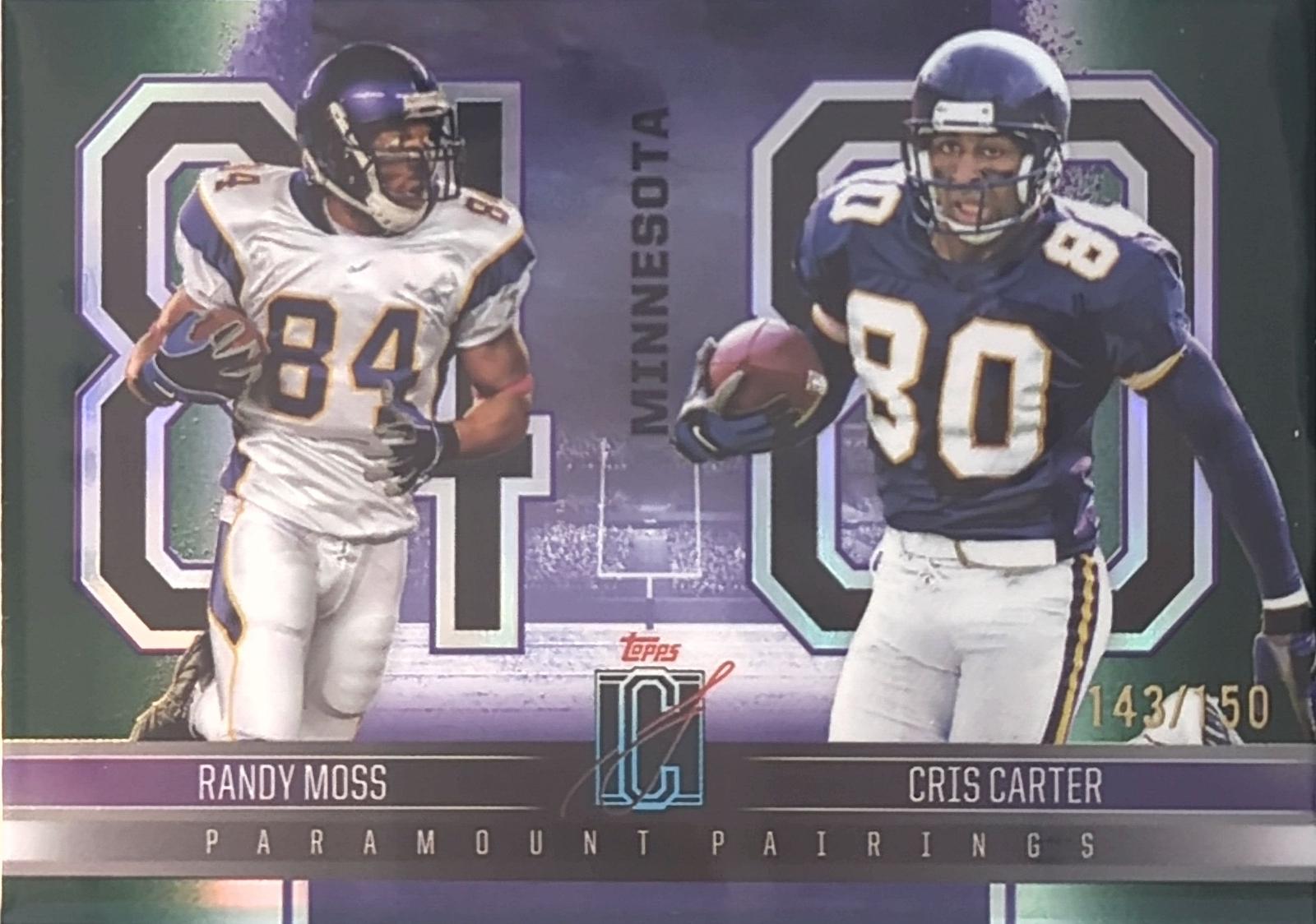 Cris Carter / Randy Moss [Green] #PP-12