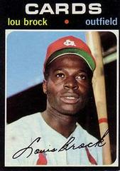 Lou Brock #625 Baseball Cards 1971 Topps Prices