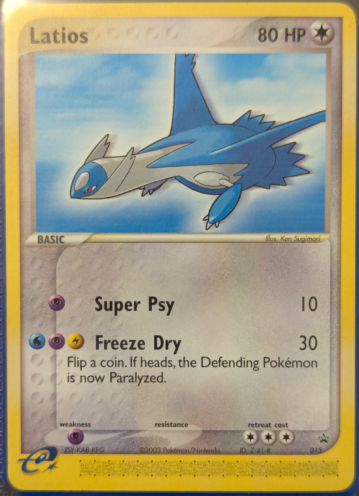 Latios #15 Pokémon Card from Pokemon Promo Set 