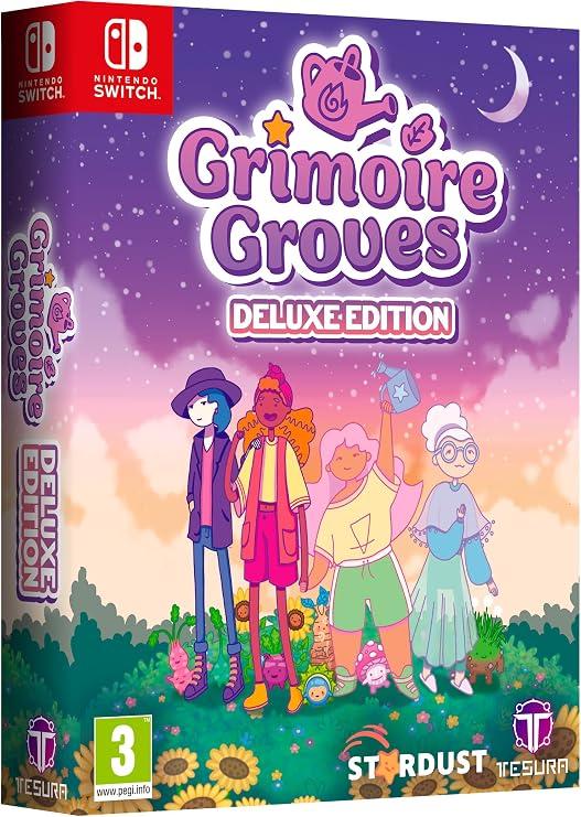 Carátula de Grimoire Groves Deluxe Edition para Switch (edición PAL España)