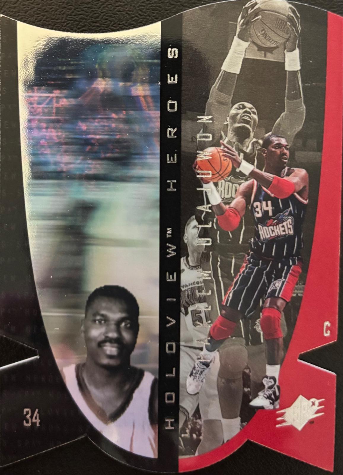 Hakeem Olajuwon #H9 Basketball Cards 1997 Spx Holoview Heroes