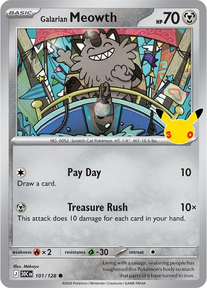 2026 Galarian Meowth #101