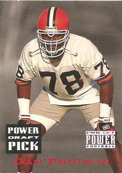 Dan Footman #PDP50 1993 Pro Set Power Draft Picks Football