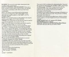 Full Cover Back | Arcadia ZX Spectrum
