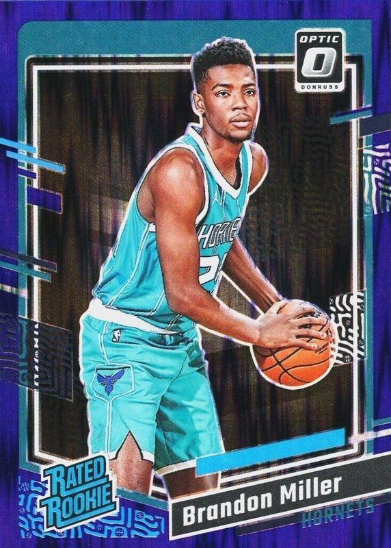 2023 Panini Donruss Optic Brandon Miller [Purple Shock] #219 card