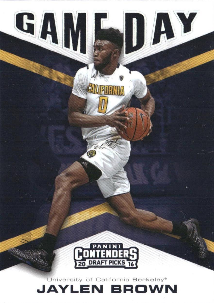 Jaylen Brown #8 2016 Panini Contenders Draft Picks Basketball Game Day