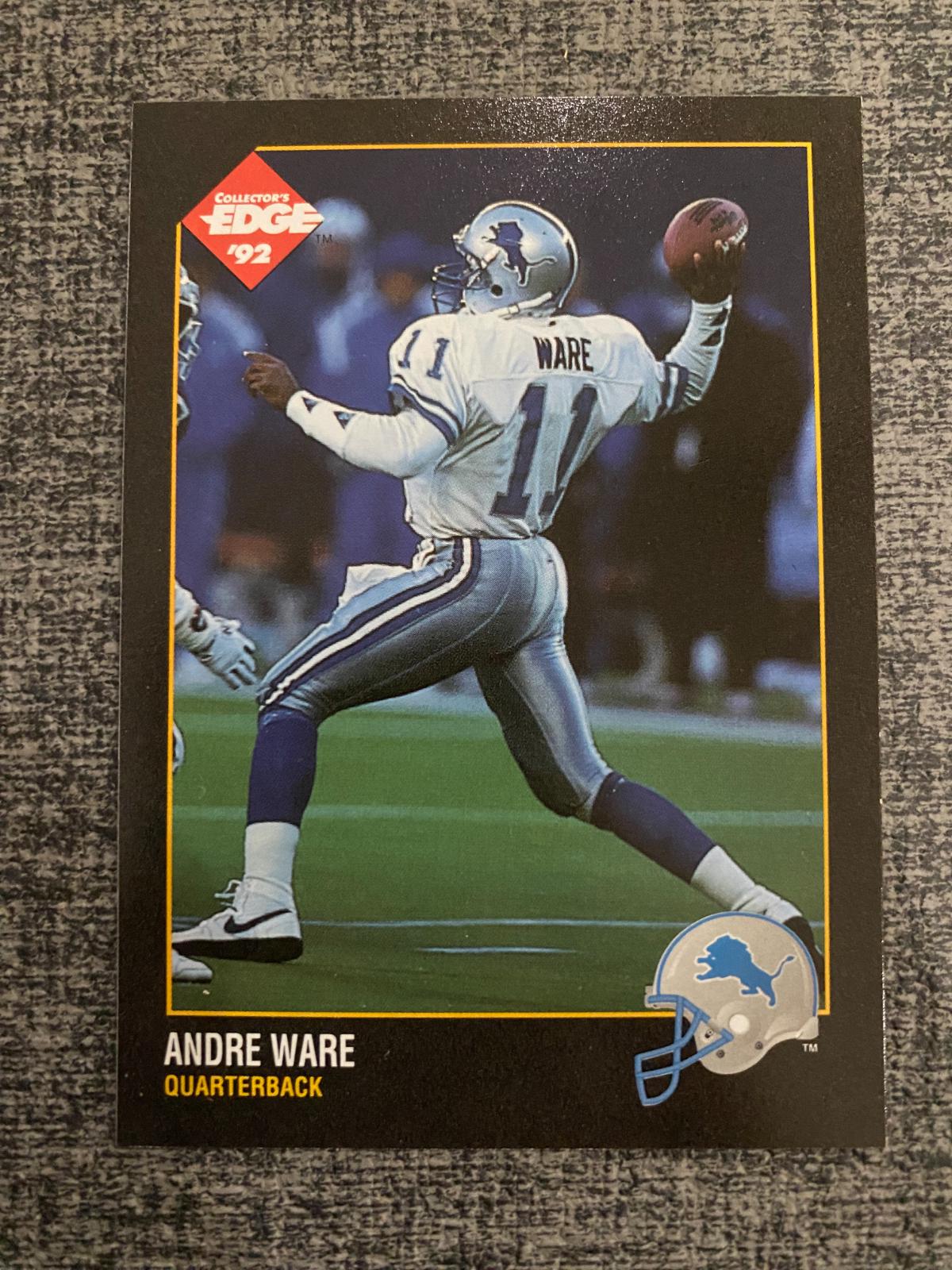 Andre Ware #46 Football Cards 1992 Collector's Edge