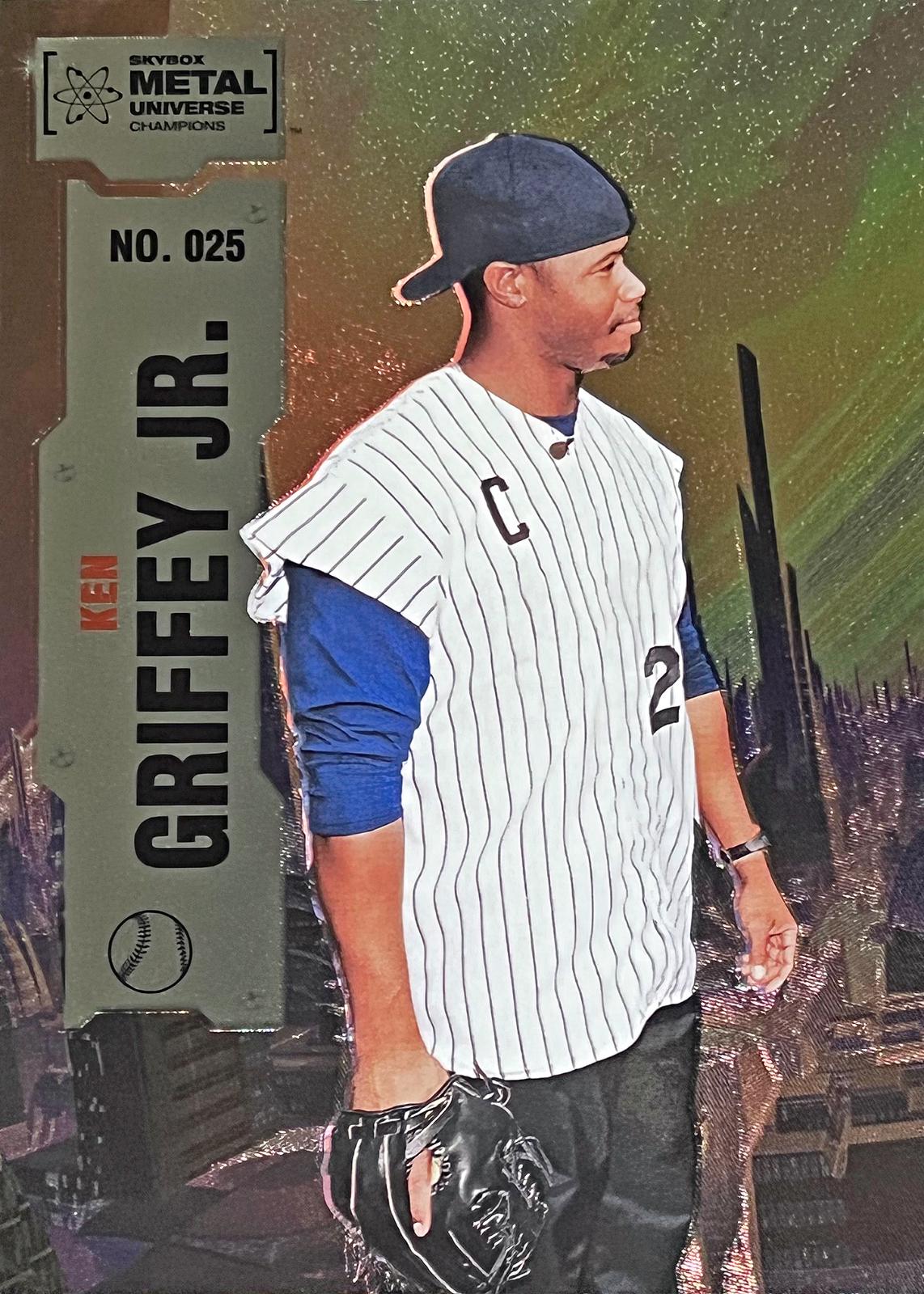 Ken Griffey Jr. #25 Baseball Cards 2022 Skybox Metal Universe Champions