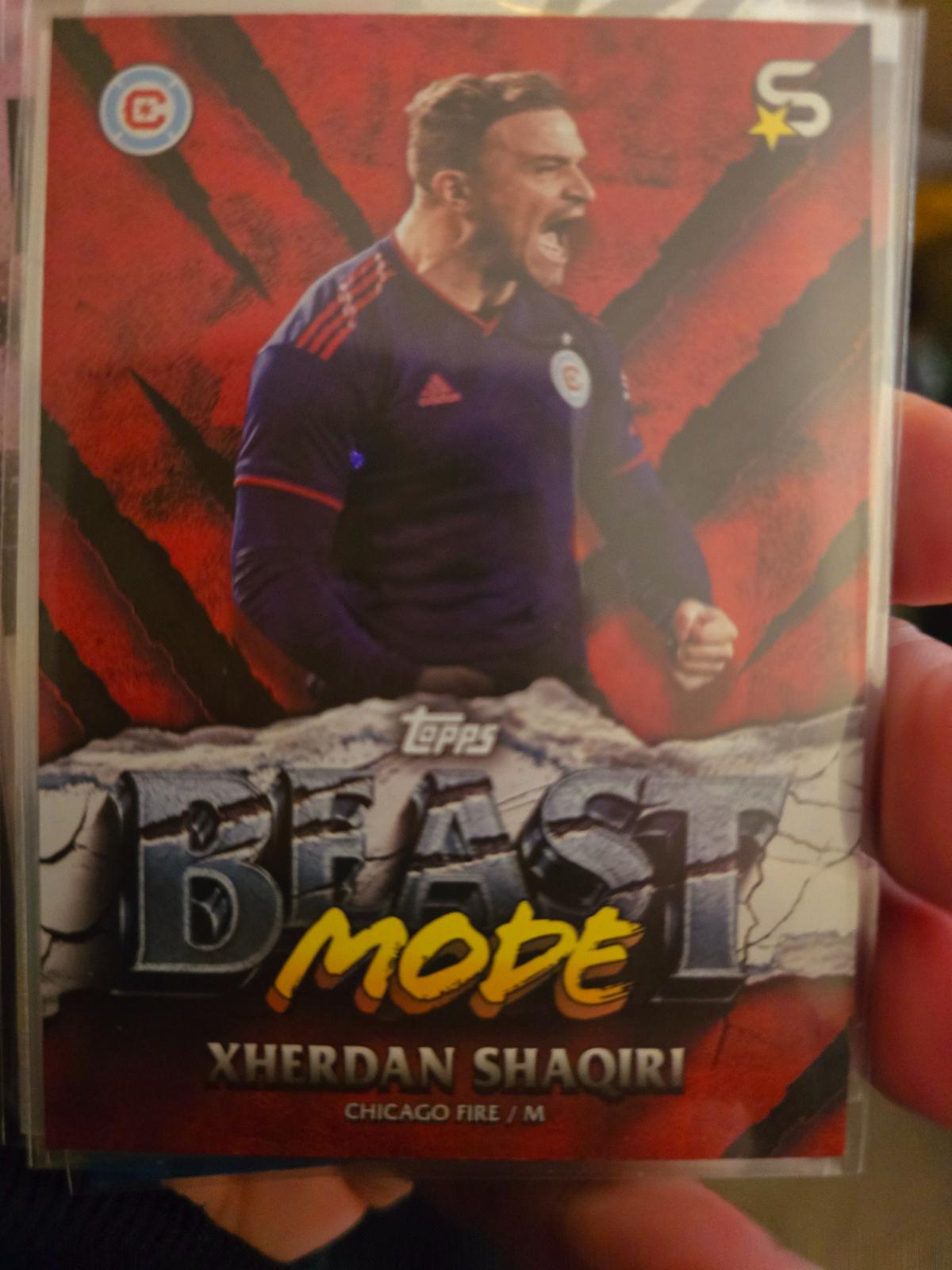 Xherdan Shaqiri #BM-7 Soccer Cards 2024 Topps Superstars MLS Beast Mode