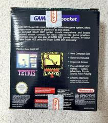 Back Cover Of Australian Console | Game Boy Pocket [Green] PAL GameBoy