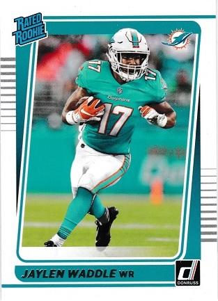 Jaylen Waddle #263 Football Cards 2021 Panini Donruss
