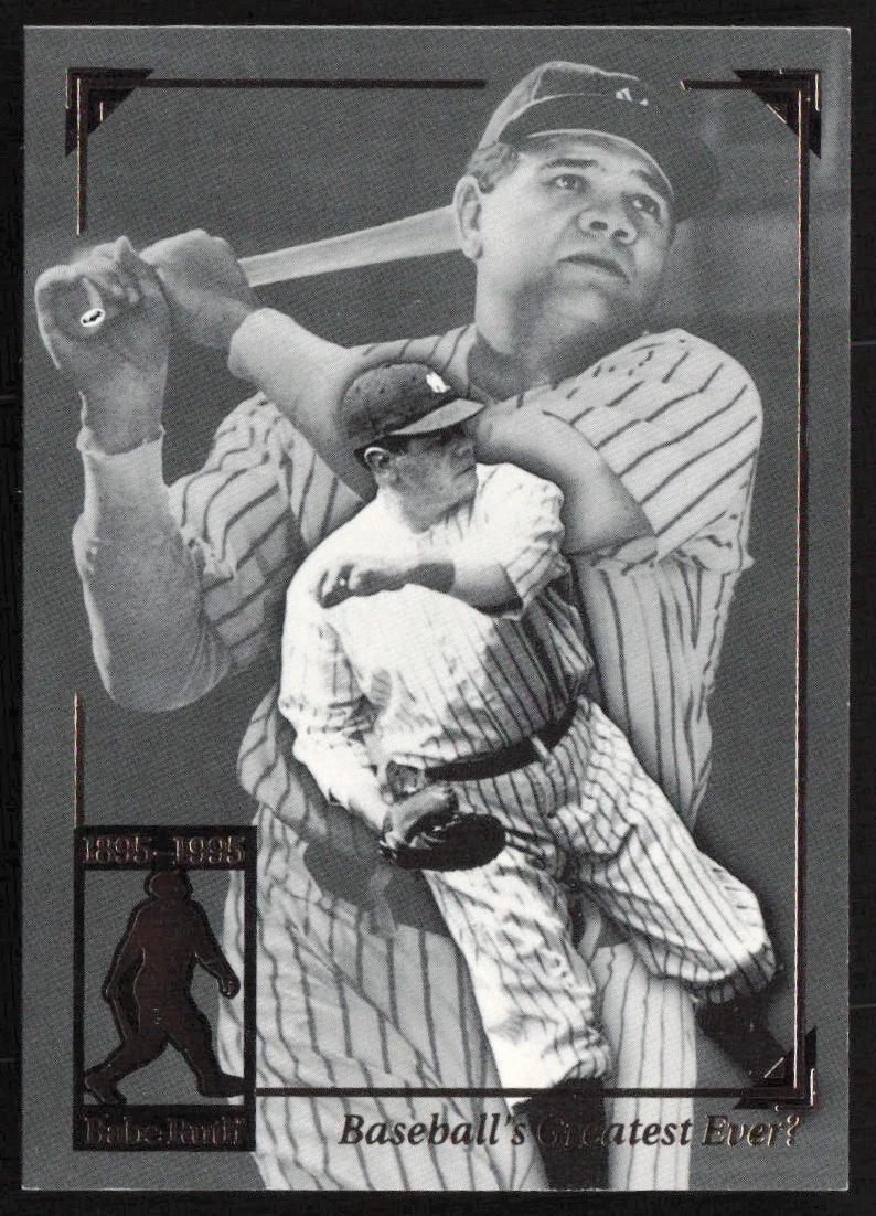 Baseball's Greatest Ever? #1 Baseball Cards 1995 Megacards Babe Ruth