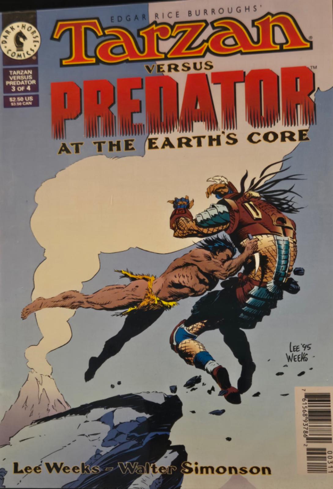 Tarzan Versus Predator At The Earth's Core #3 (1996) Comic Books Tarzan Versus Predator At The Earth's Core