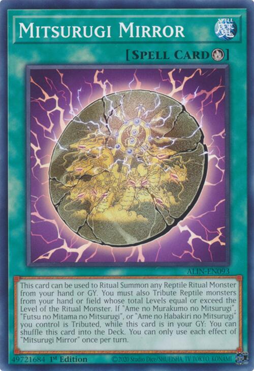 Mitsurugi Mirror ALIN-EN093 YuGiOh Alliance Insight