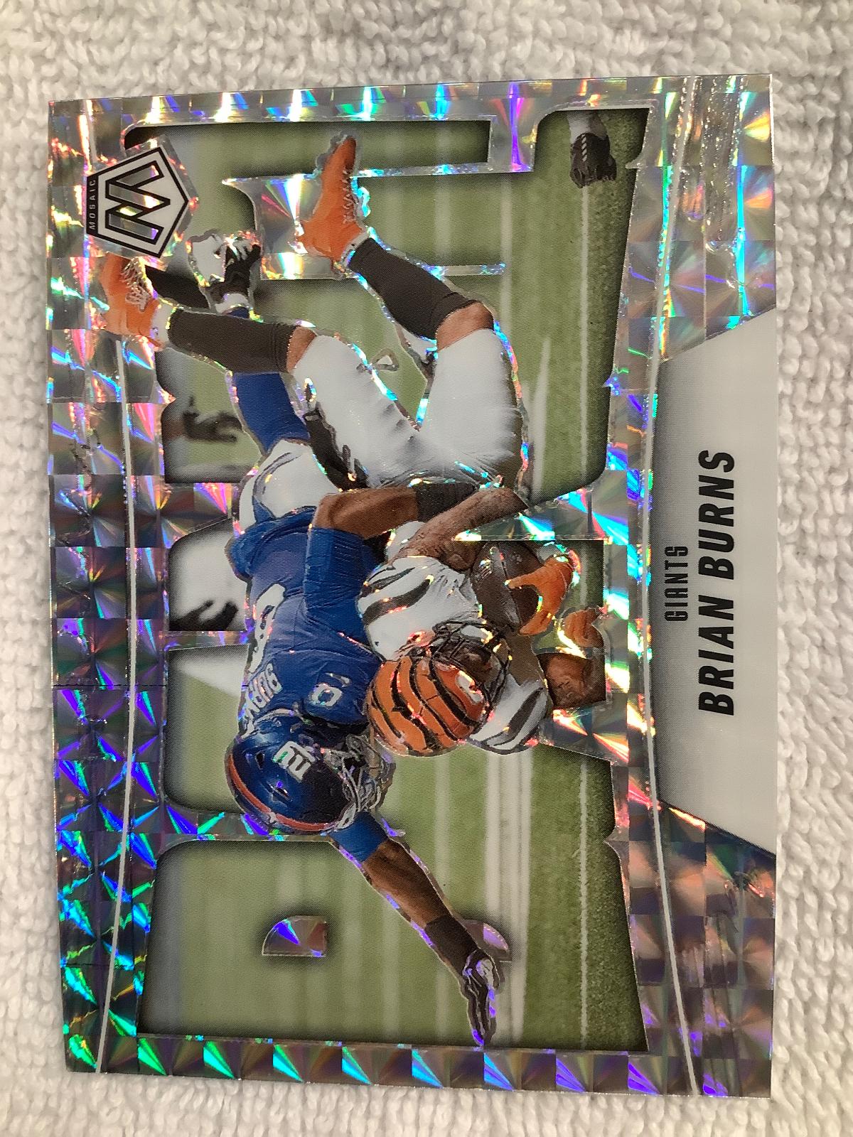 2025 Panini Mosaic Bang Brian Burns [Mosaic] #7 card
