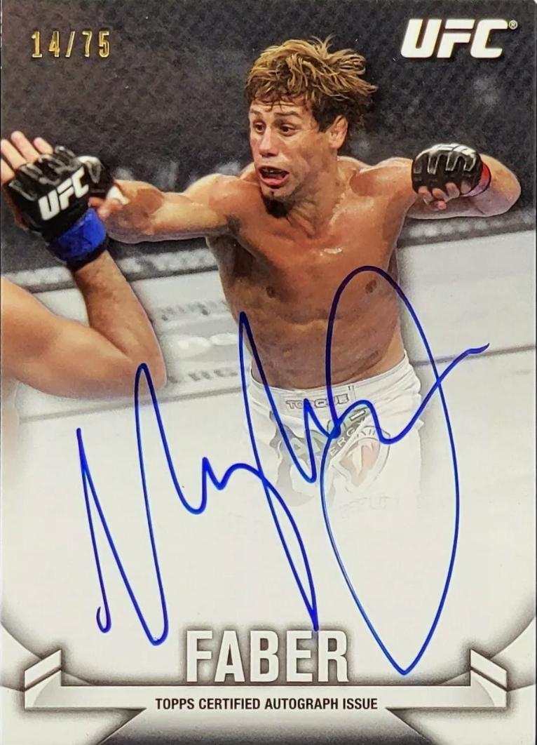Urijah Faber #KA-UF Ufc Cards 2013 Topps UFC Knockout Autographs