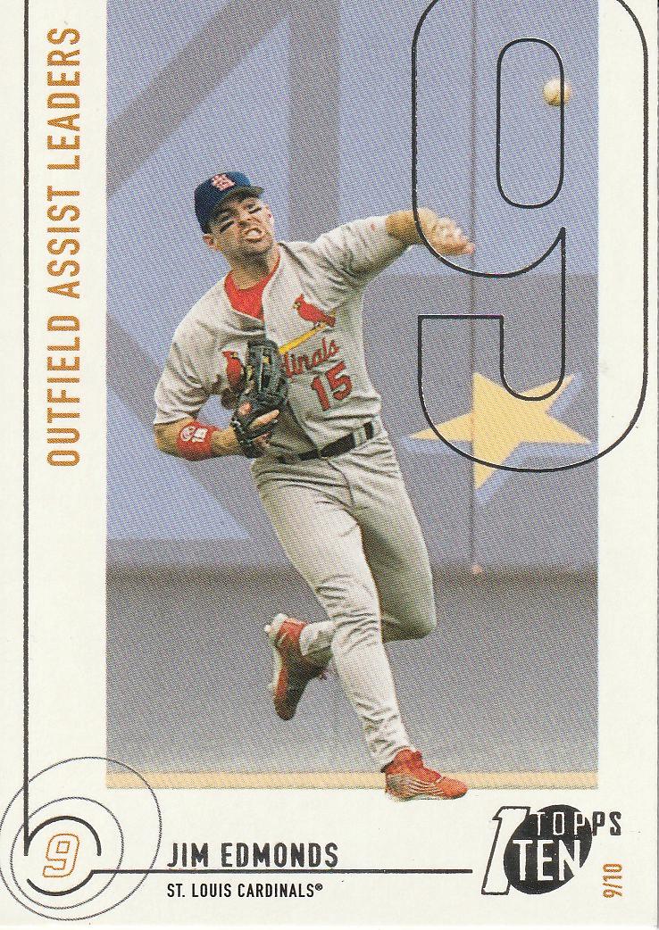 Jim Edmonds #179 2002 Topps Ten Baseball