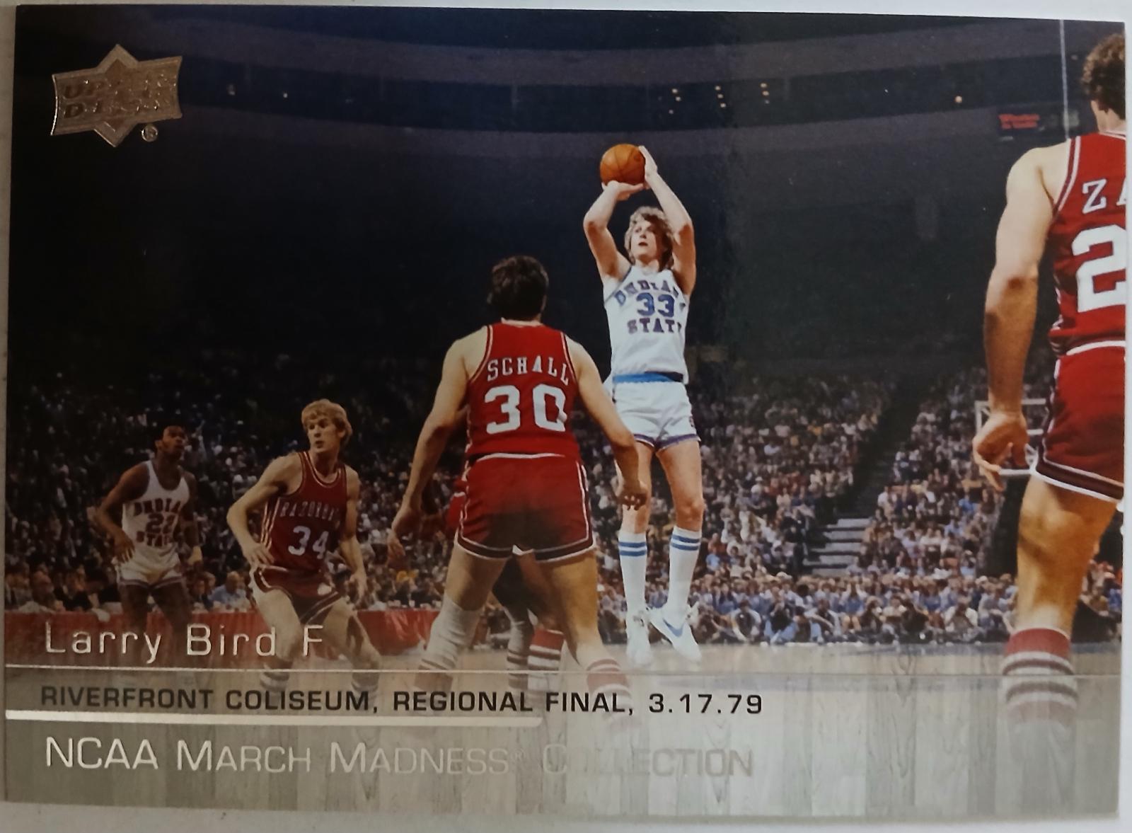 Larry Bird #LB-1 2014 Upper Deck NCAA March Madness Basketball