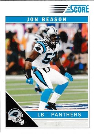 Jon Beason #44 Football Cards 2011 Panini Score