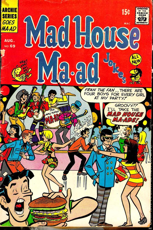 Mad House Ma-ad Jokes #69 (1969) Comic Books Mad House Ma-ad