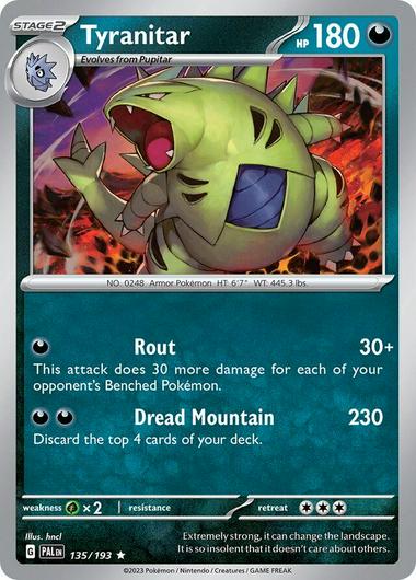 Tyranitar #135 Cover Art