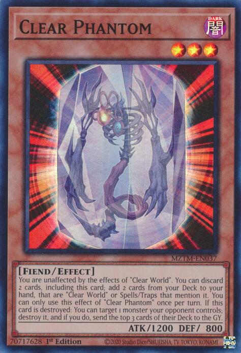 Clear Phantom MZTM-EN037 YuGiOh Maze of the Master