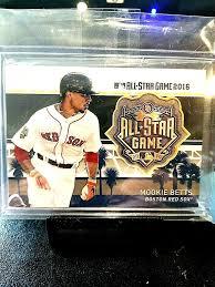 Mookie Betts #MLBAS-MBE Baseball Cards 2017 Topps MLB All Star Team Medallion Relics