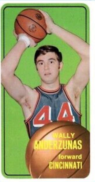 Wally Anderzunas #21 Basketball Cards 1970 Topps