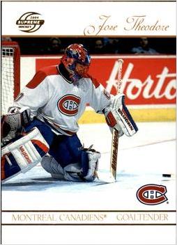 Jose Theodore #52 2003 Pacific Supreme Hockey