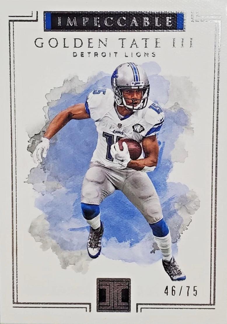 Golden Tate III #60 2017 Panini Impeccable Football